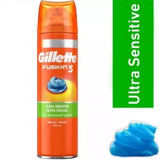 Gillette gel za britje Fusion5 Ultra Sensitive 200ml
