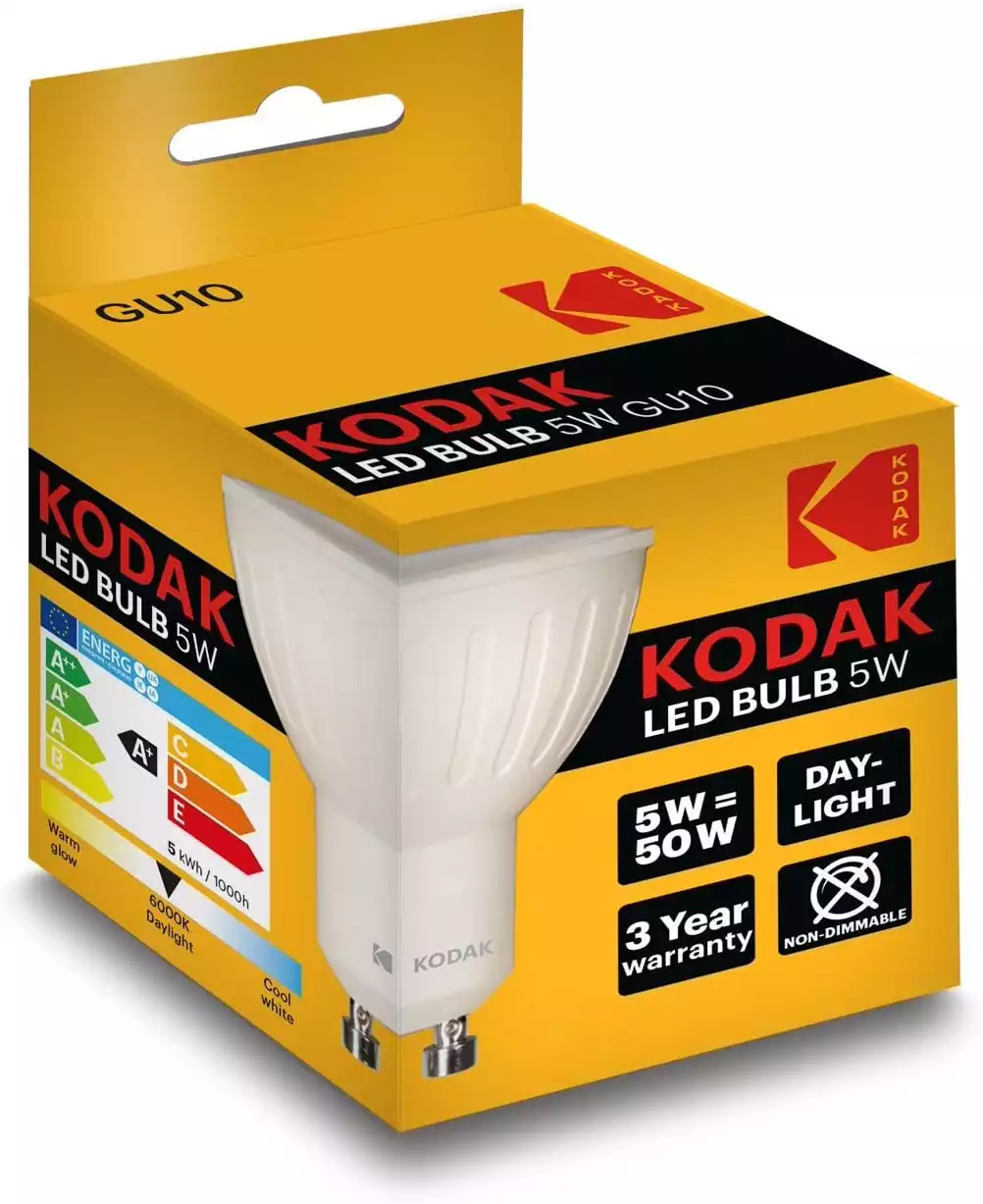 Kodak LED Spot GU10 Warm 400lm 5W/50W