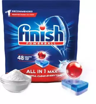 Finish Powerball Allin1 MAX Soda tablete za pomivalni stroj 48 kom